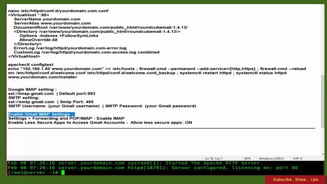 How To install Roundcube Webmail on Rocky Linux 8.5 смотреть онлайн