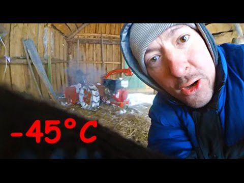 Заводим мотоблок Беларус в мороз -45°C !!! смотреть онлайн