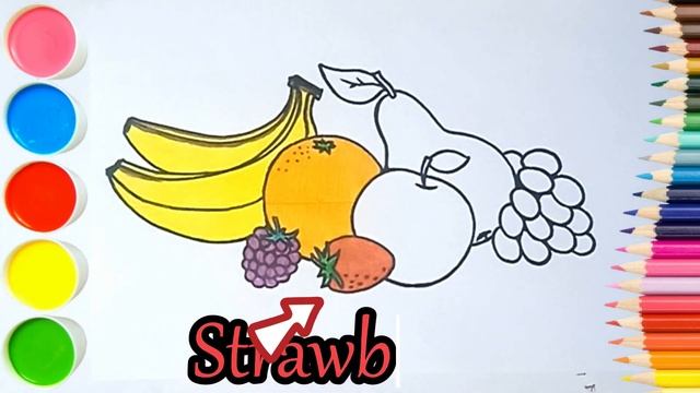 Coloring Fruits for Kids смотреть онлайн