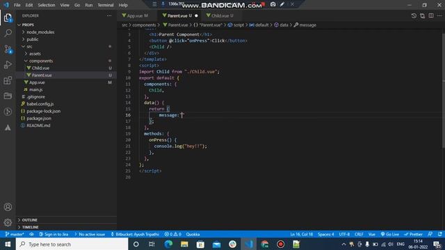 Parent To Child Data Transfer In VueJs || Property Binding || Vuejs смотреть онлайн