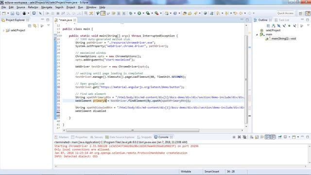Java Selenium Example 14 - How to verify web element is enabled смотреть онлайн