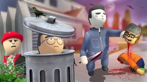 МАЙКЛ МАЙЕРС ИЩЕТ НАС! СПРЯТАЛИСЬ В ОПАСНУЮ НЫЧКУ! УГАРНЫЕ ПЛАСТИЛИНОВЫЕ ПРЯТКИ В HUMAN FALL FLAT