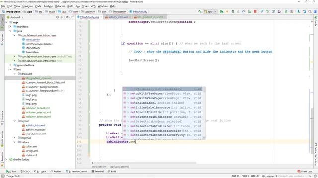 Onboarding - Walkthrough - Intro Screen Layout Part2 : finalize Layout | Android Studio Tutorial смотреть онлайн