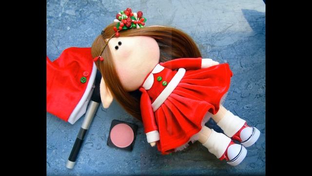 Кукла своими руками. Doll handmade . Рисуем глаза и щеки смотреть онлайн