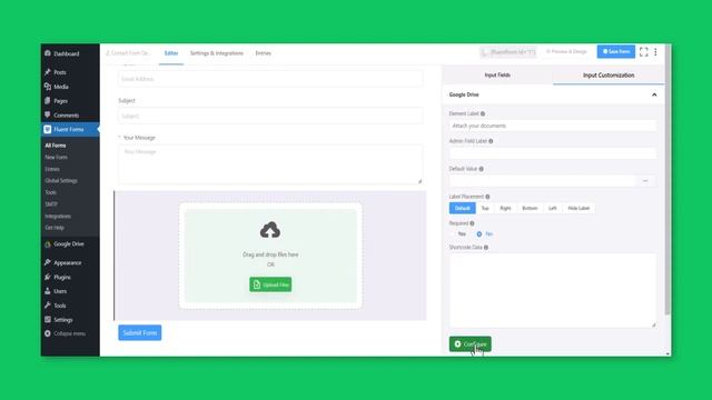 How to Upload Files to Google Drive from Fluent Forms Upload Field смотреть онлайн