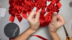 Бантики на елку. Легко и просто.