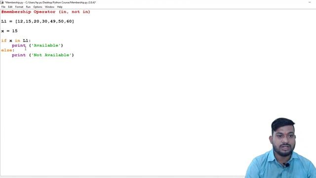 Module-9 Membership Operators in Python | what is the use of Membership Operators in python смотреть онлайн