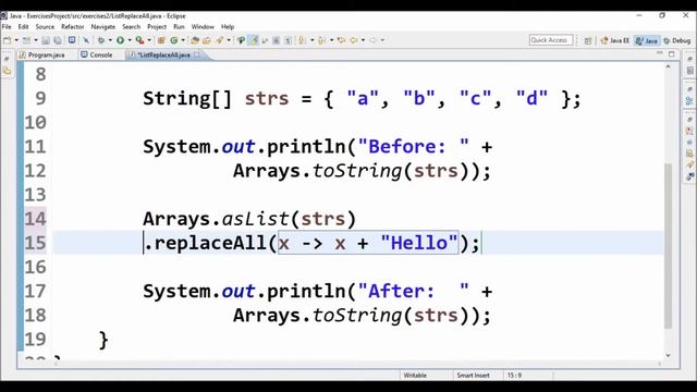 list replace all in java смотреть онлайн