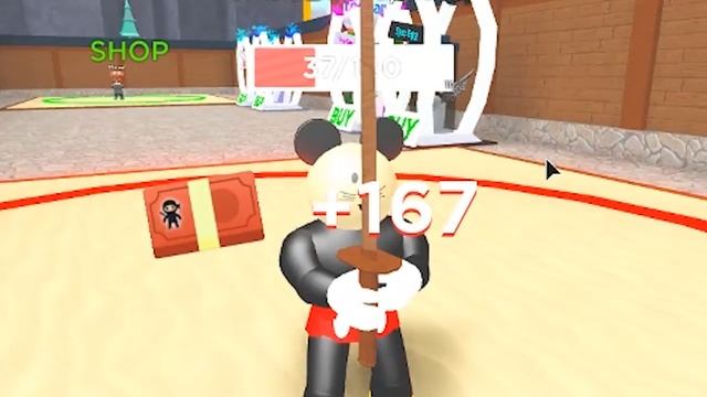 Mickey uses NINJA SKILLS in Roblox Ninja Master! смотреть онлайн