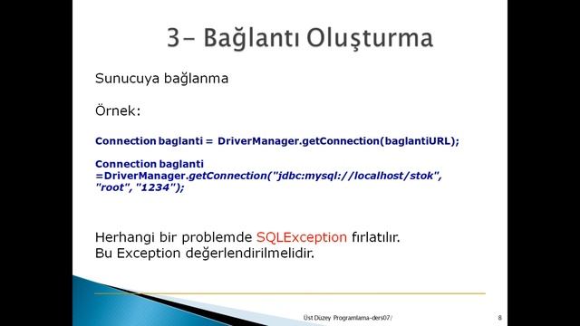 Java Programlama Dersleri 30 - Java Mysql Baglanti Teorik смотреть онлайн