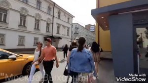 Москва 634 выход с метро смоленская на улицу троилинский денежный переулок сивцев вражек летом утро