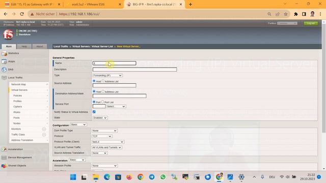 15. F5 as Gateway with IP Forwarding Virtual Server_without Theory смотреть онлайн
