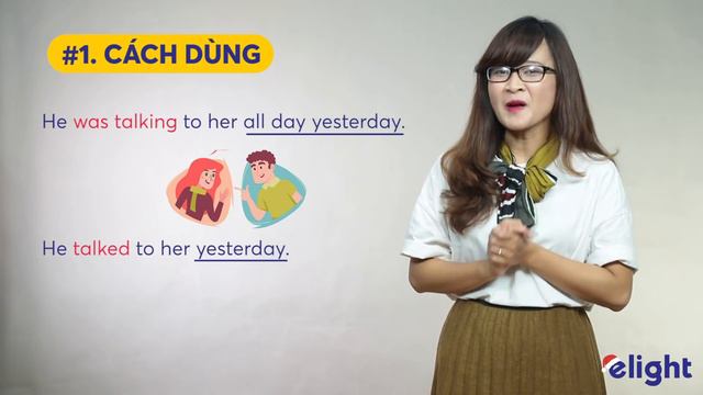 [Elight] Các thì trong tiếng Anh #6: Thì Quá Khứ Tiếp Diễn | The Past Continuous Tense смотреть онлайн