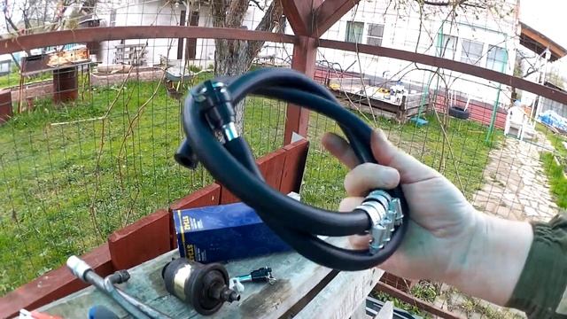 Перенос фильтра топлива Каризма дорестайл наверх. Transfer of the Carisma fuel filter to the top. смотреть онлайн