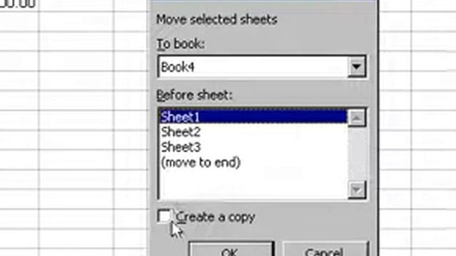 Microsoft Office Excel 2000 Copy Worksheet смотреть онлайн