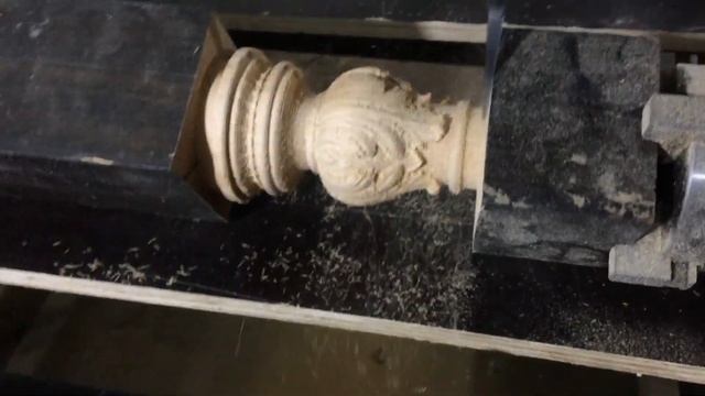 Фрезеровка балясины. ЧПУ станок по дереву смотреть онлайн