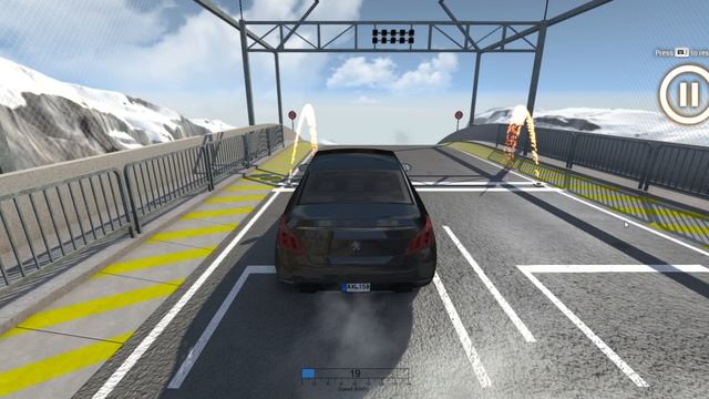 BeamngDrive peugeot 508 gt and ford mondeo crash смотреть онлайн
