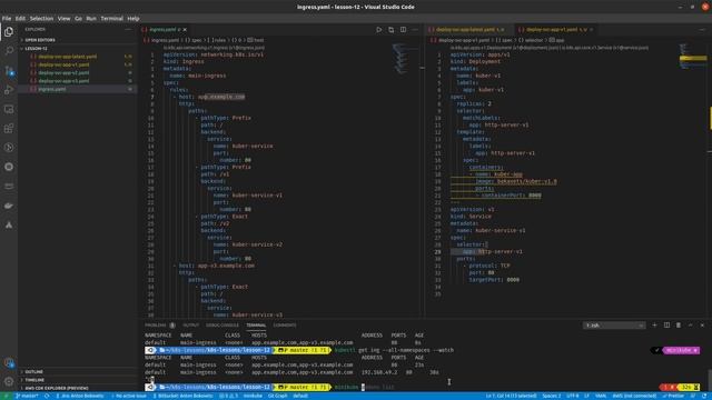 12 - Ingress в Kubernetes. Создание Ingress на Minikube смотреть онлайн