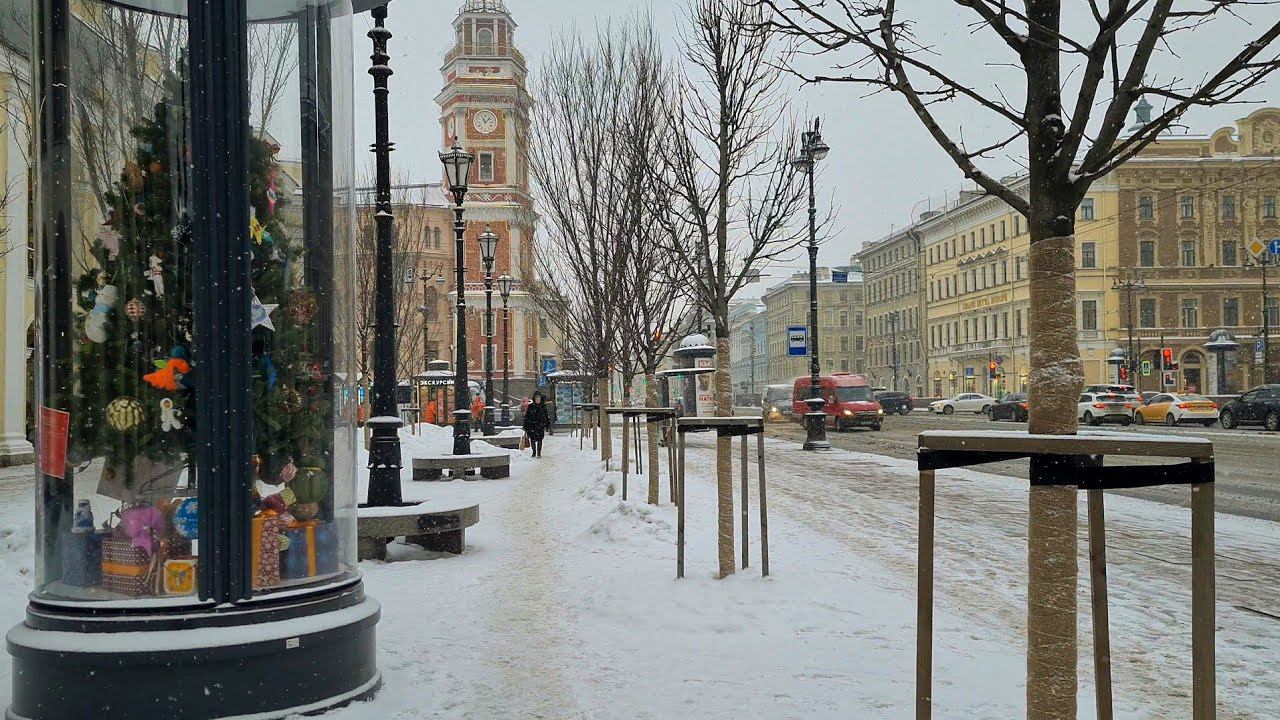 Санкт-Петербург. Думская башня. Праздники закончились. Давно я не гуляла. смотреть онлайн