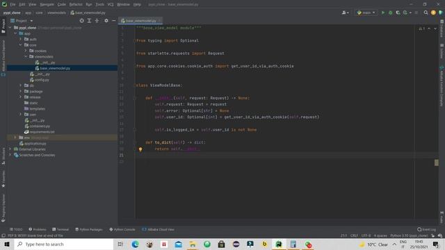 PYPI CLONE avec FastAPI + Dependency Injection +Docker:view model[10/50] смотреть онлайн