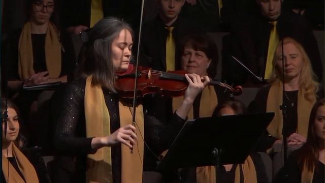 Христос - надежда христиан - соло скрипка Лидия Шкаровская смотреть онлайн