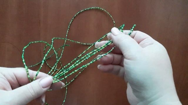 Гирлянда из бисера ч.1 с Nilena Sans garland of beads #beading ASMR смотреть онлайн