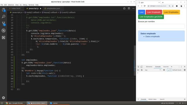 06.- Ajax con Jquery? de 0 a 100 [ Filtrar ajax ] смотреть онлайн