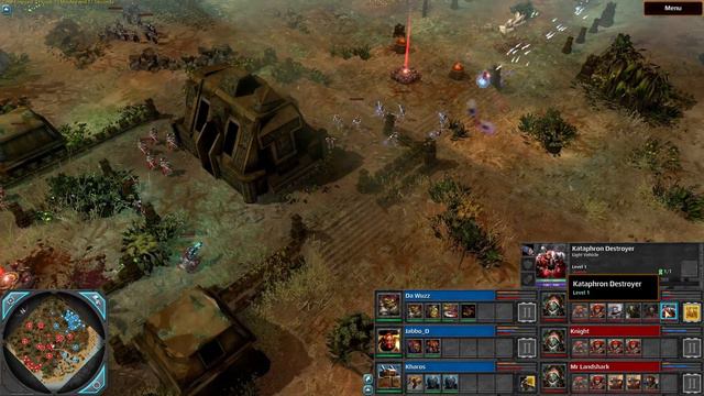 Dawn of War 2 Codex Mod: 3 vs 3 Adeptus Mechanicus vs Tau Empire, Orks, Space Marines смотреть онлайн