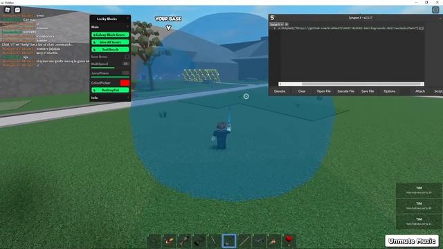 LUCKY BLOCKS Battlegrounds script roblox смотреть онлайн