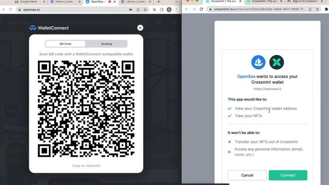 How to use your Crossmint wallet with Wallet Connect смотреть онлайн