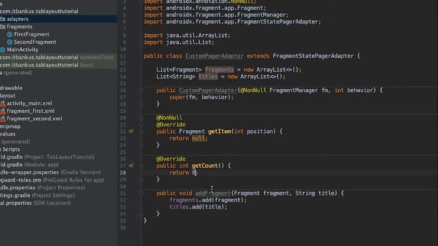 Android TabLayout with ViewPager смотреть онлайн