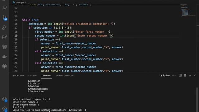 Simple Command Line Calculator App In Python смотреть онлайн