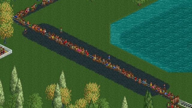 Train Crossings in RollerCoaster Tycoon 2 смотреть онлайн