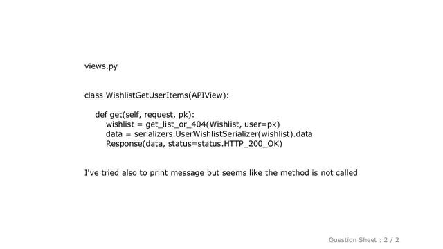 Django : Expected a `Response`, `HttpResponse` or `HttpStreamingResponse` to be returned from the v смотреть онлайн