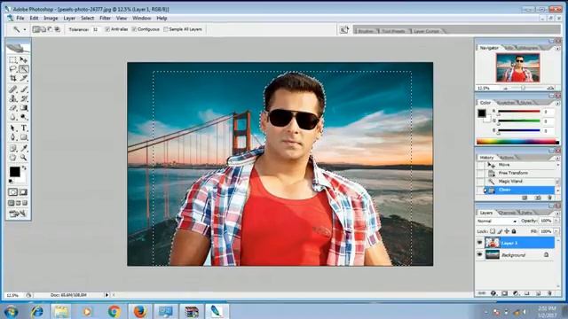photoshot tutorial .how to change background in photoshop cs 2 in hindi смотреть онлайн