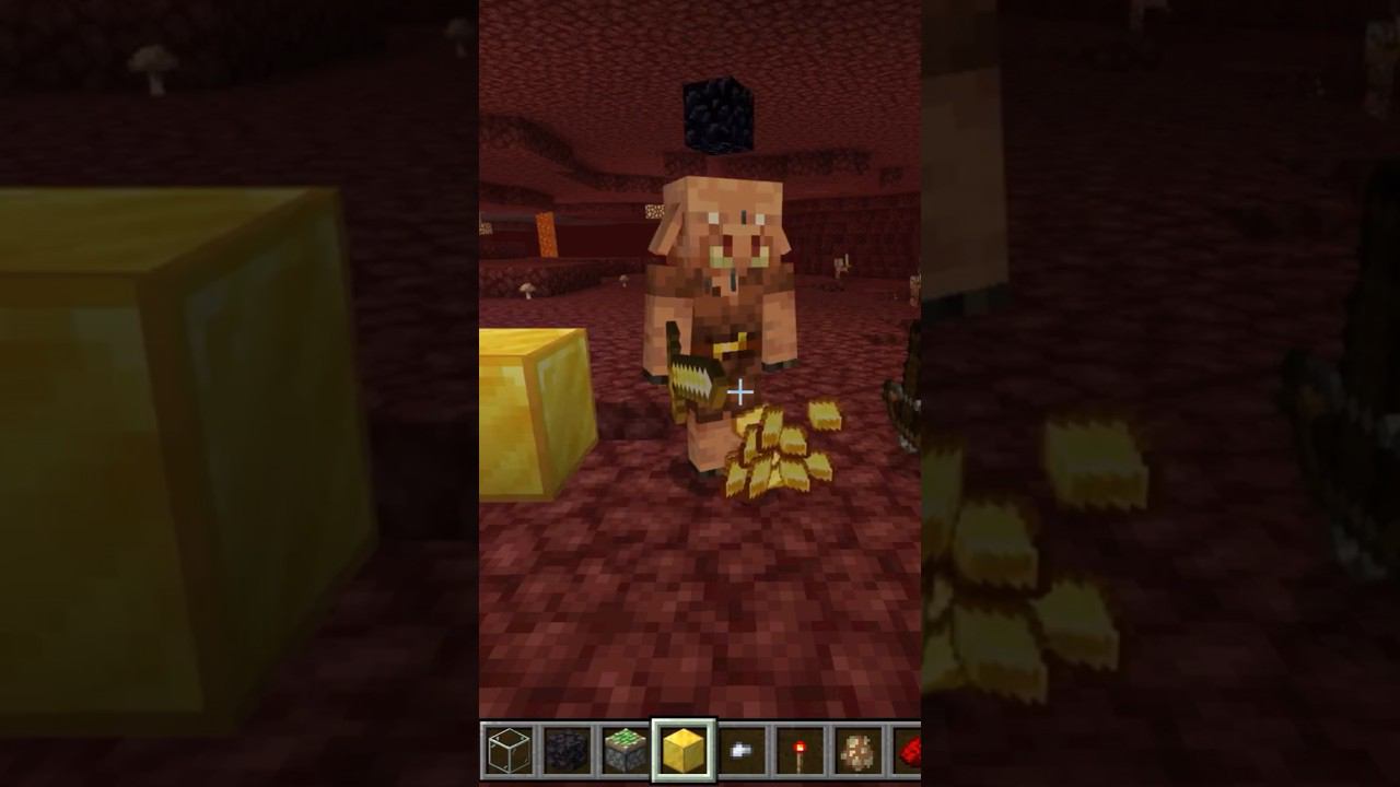 #minecraft с пиглинами можно торговаться быстрее?? #shorts смотреть онлайн