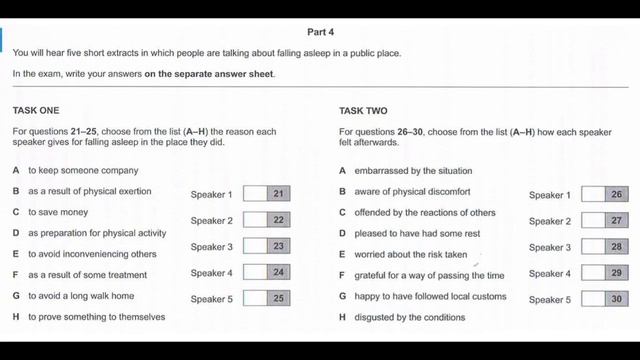 Listening C1, CAE Practice Test 2015 Plus 2, Test 4, Part 4 смотреть онлайн