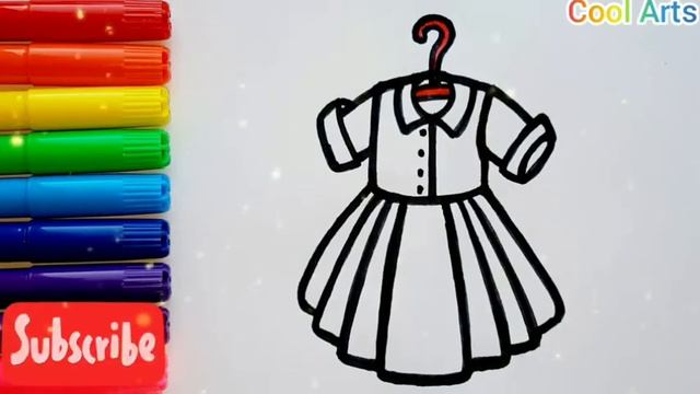 How to draw a Dress??? Как нарисовать Платье смотреть онлайн