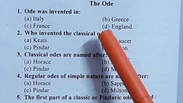 Important MCQs (objective type questions) on Elegy and Ode смотреть онлайн