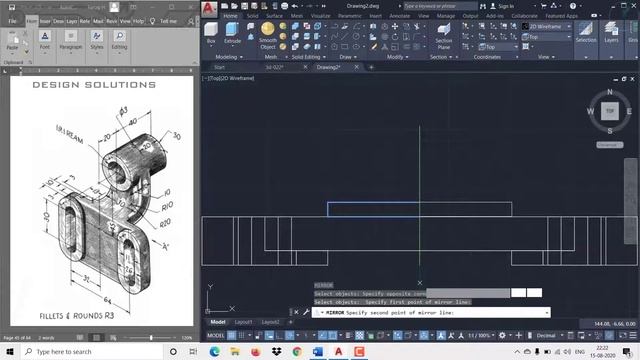 AUTOCAD 3D TUTORIAL FOR BEGINNERS ll AUTOCAD 2020 ll PRACTICE MODEL -01 смотреть онлайн