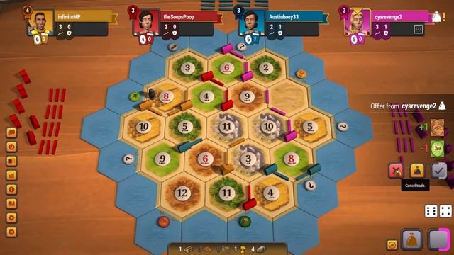 Catan Universe | Game 14 | Wheat + Ore Too Strong смотреть онлайн