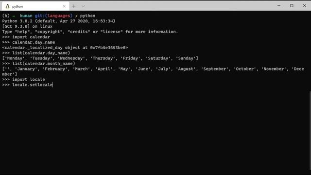 Python - Manipulando locale e calendar смотреть онлайн