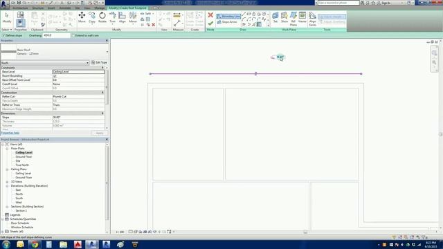 Revit LT 2016 - Project A #6: Adding a Roof, Fascia, and Gutter смотреть онлайн