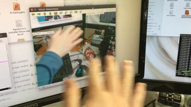 opencv-dnn yolo realtime(on Ubuntu) смотреть онлайн