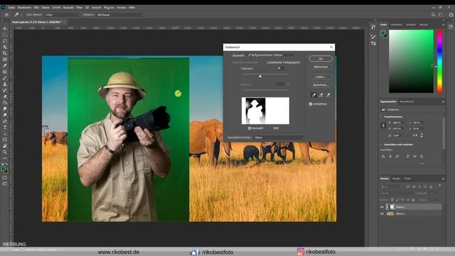 Greenscreen Fotografie Tutorial - Tipps zur Beleuchtung Keying und Bildbearbeitung in Photoshop смотреть онлайн
