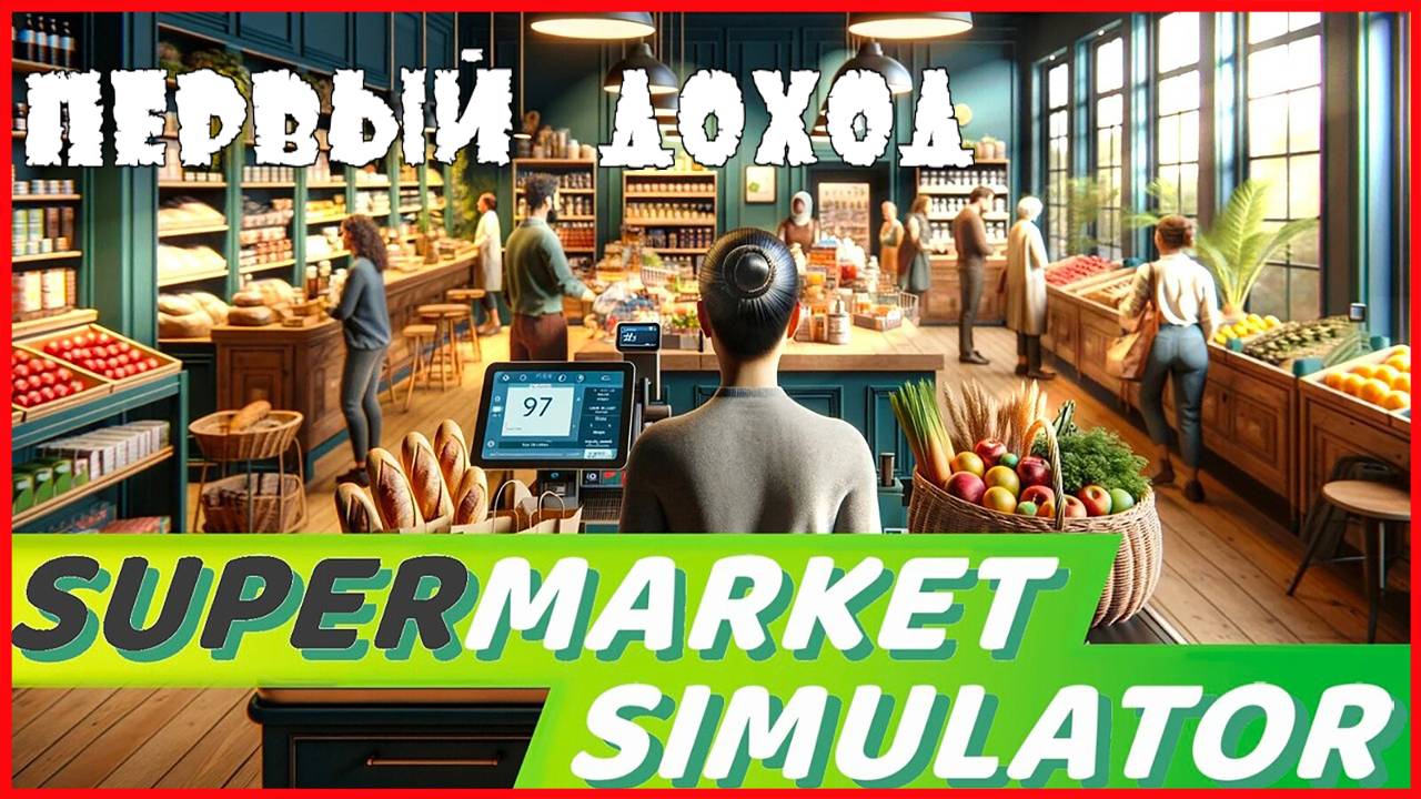 Supermarket Simulator ПЕРВЫЙ ДОХОД смотреть онлайн