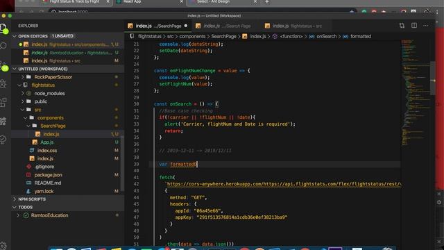 6 - Dynamic API Link - Flight Tracking Application - React Hooks - Learn Computer Science смотреть онлайн