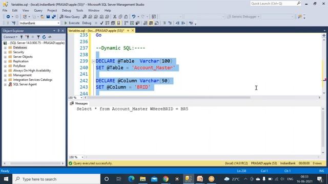 SQL Server Telugu Dynamic EP-35 смотреть онлайн