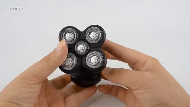 Электробритва 6 в 1 для бритья с облысением головы, Вращающаяся бритва 5D, пять лезвий, али экспрес смотреть онлайн