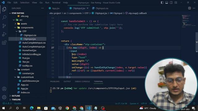 Machine Coding Round Frontend | Code for OTP in React | React JS Full Course | Frontend Engineer смотреть онлайн